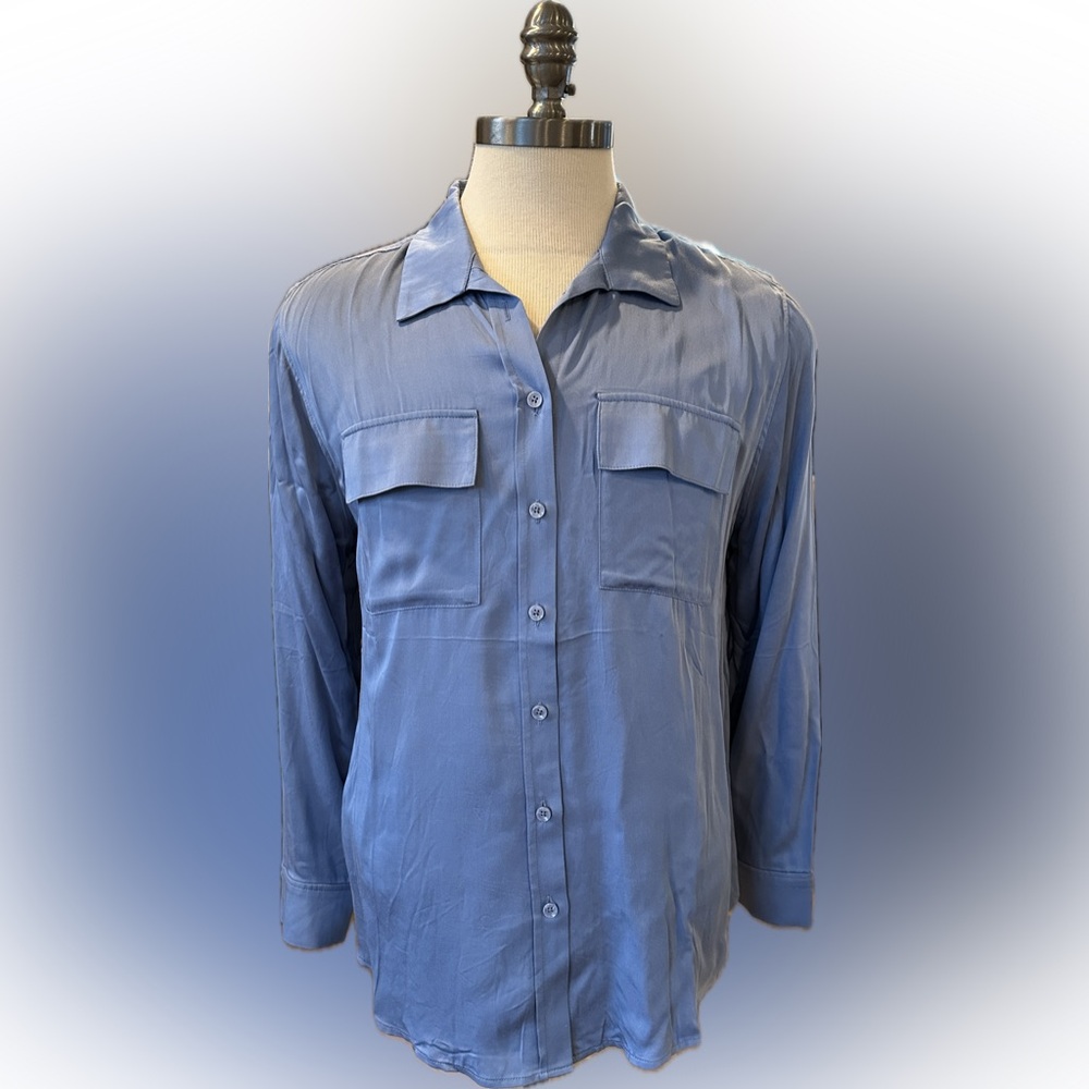 Chico's size 3=16 Blue Blouse